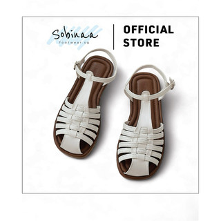 Sandal nữ SOBINAA - Giày thời trang rọ bít mũi mảnh quai cài nở hậu giày xăng đan chiến binh đế cao 2CM