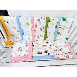 Chăn 100% sợi tre aden 4 lớp cho bé - khăn xô đa năng