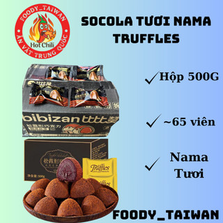 Socola Nama Truffles - Socola Tươi - Truffles Chocolate - Hàng Chính Hãng Bibizan - Hộp 500g ~ 65 viên - foody_taiwan
