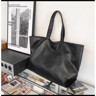 [SIMONROOM] Túi Da Pu Basic Style Hàn Quốc Bigsize Korea