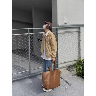 [SIMONROOM] Túi Da Pu Basic Style Hàn Quốc Bigsize Korea