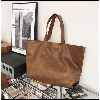 [SIMONROOM] Túi Da Pu Basic Style Hàn Quốc Bigsize Korea