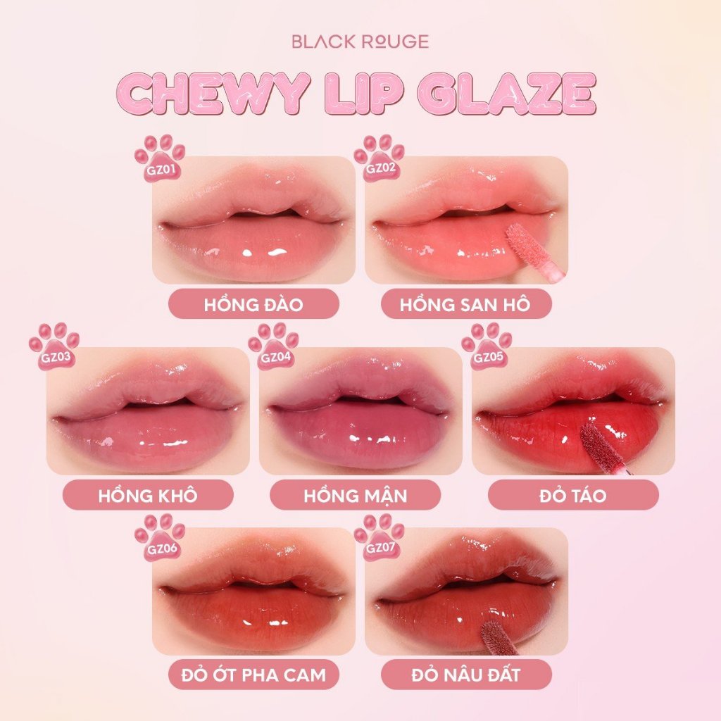 Son Tint Bóng Black Rouge Chewy Lip Glaze | BigBuy360 - bigbuy360.vn
