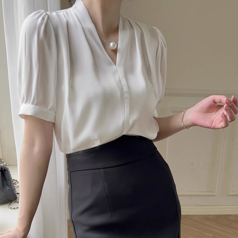 Áo lụa viền cao cấp