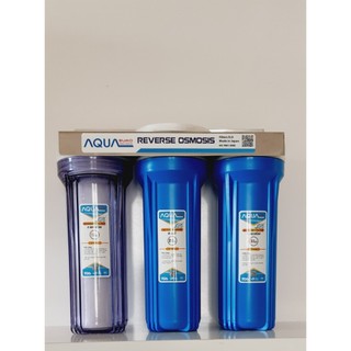 Bộ lọc sinh hoạt 10 inch Aqua + co nối 2 đầu ren ngoài 21
