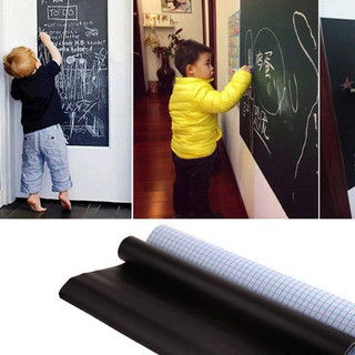 Bảng đen dán tường cho bé học, vẽ, ghi chú tặng kèm 05 viên phấn Kt : 200x60cm(ảnh thật)