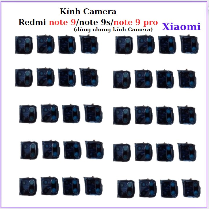 Kính Camera Redmi Note 9/note 9s/note 9 pro Xiaomi
