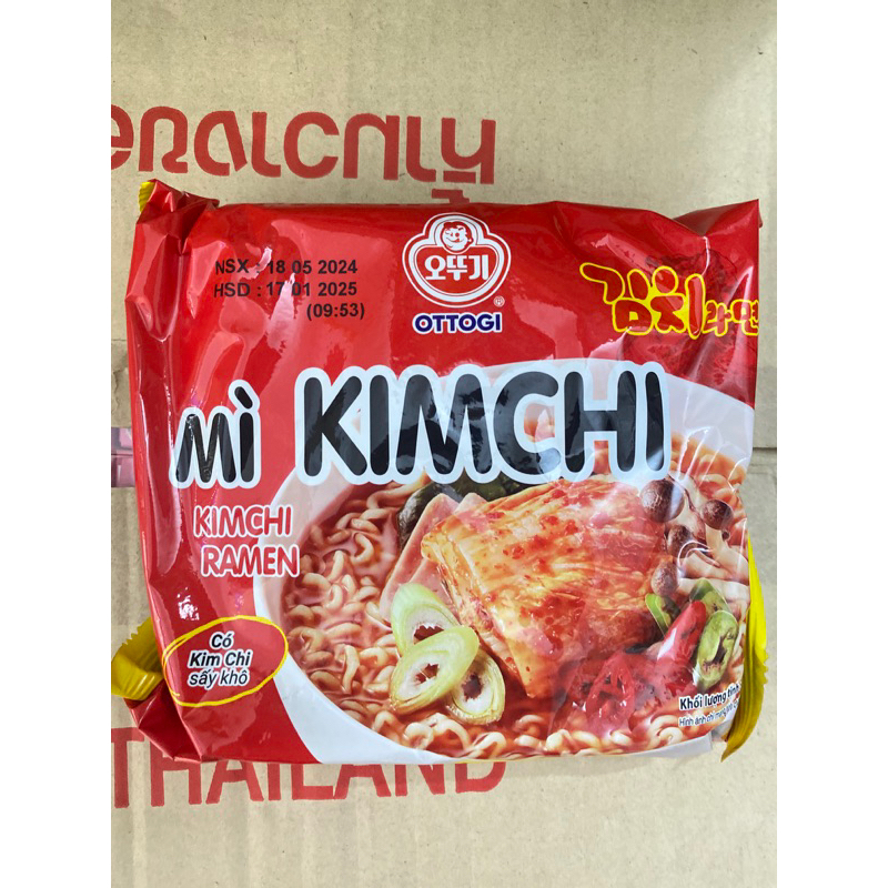 Combo 4 Gói Mì Kim Chi Ramen Ottogi Gói 120g