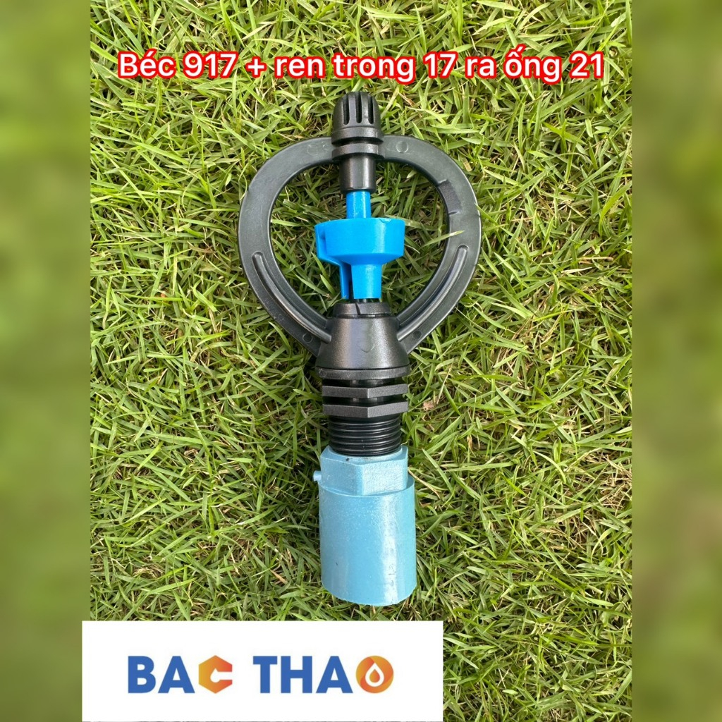 Béc phun mưa 917 kết nối ren 21 béc xoay 360 độ. Chuyên tưới rau, tưới cây