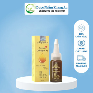Serum collagen x3 mỹ phẩm đông anh chính hãng 20ml - serum dưỡng ẩm dưỡng trắng mờ thâm nám căng bóng da