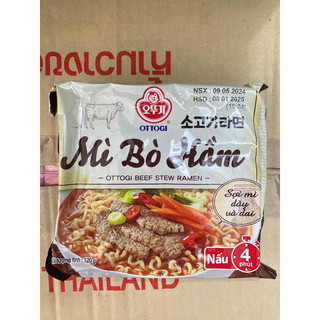 Mì Bò Hầm OTTOGI Công Nghệ Hàn Quốc gói 120g