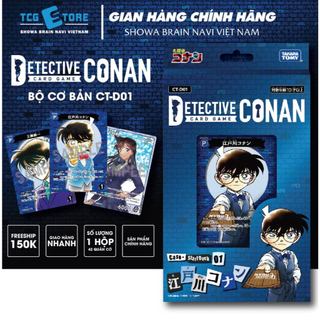 Bộ cờ chiến thuât Conan TCG, Takaratomy, Bộ cơ bản CT-D01 phiên bản Edogawa Conan, số lượng 1 hôp 42 quân cờ