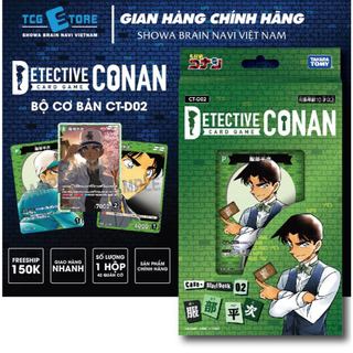 Bộ cờ chiến thuât Conan TCG, Takaratomy, Bộ cơ bản CT-D02 phiên bản Hattori Heiji, số lượng 1 hôp 42 quân cờ