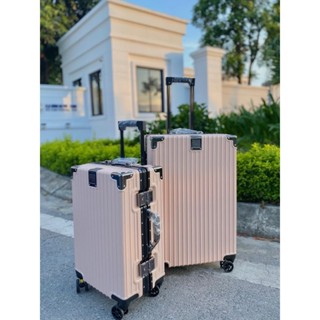 Vali khung nhôm khóa sập Size 20/24/28 cao cấp bọc 4 góc bằng kim loại chống vỡ chống va đập