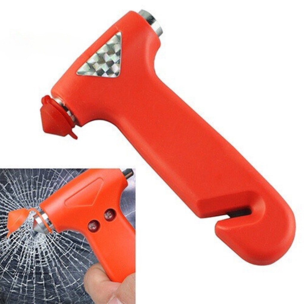 Búa Thoát Hiểm Ô Tô 2in1 Phá Kính Và Cắt Dây Trên Xe Hơi.