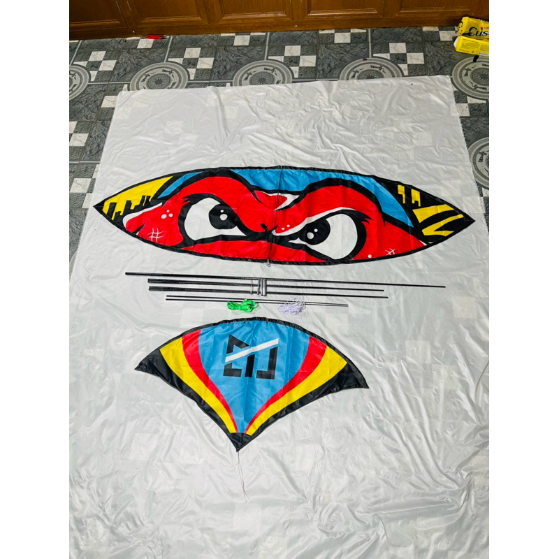 combo diều tự làm nhiều mẫu 1m7 và 2m