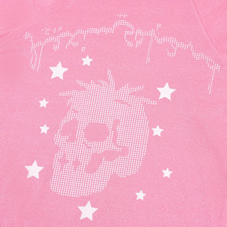 Pink "TOO MUCH FLEX" Sparkly Track Long Sleeve
