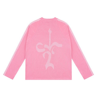 Pink "TOO MUCH FLEX" Sparkly Track Long Sleeve