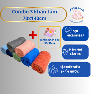  Khăn Tắm KT 70x140 Khăn lông cừu hàn quốc Siêu thấm hút không ra bông không phai màu 