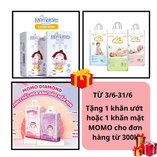 Bỉm tã dán/quần MOMOTARO S112/M96/M92/L84/XL78/XXL72/XXXL70