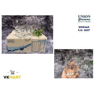 Bộ ly thủy tinh union glass, ly bia, nhập khẩu thái lan, ug-307 300ml
