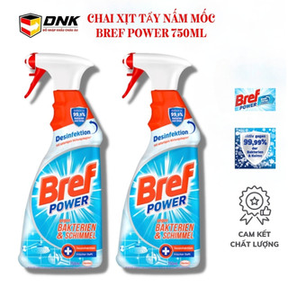 Chai xịt tẩy nấm mốc diệt 99,9% vi khuẩn Bref Power 750ml, hàng nhập Đức