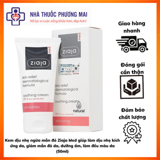 Ziaja Med Kem Dịu Nhẹ Ngừa Mẩn Đỏ - Ziaja Med Skin Relief Dermatological Formula Soothing Cream Anti-Redness 50ml