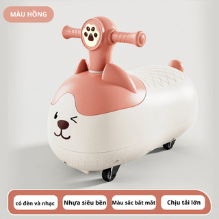 Xe chòi chân cho bé mẫu ĐẬU PHỘNG 4 bánh có đèn và nhạc