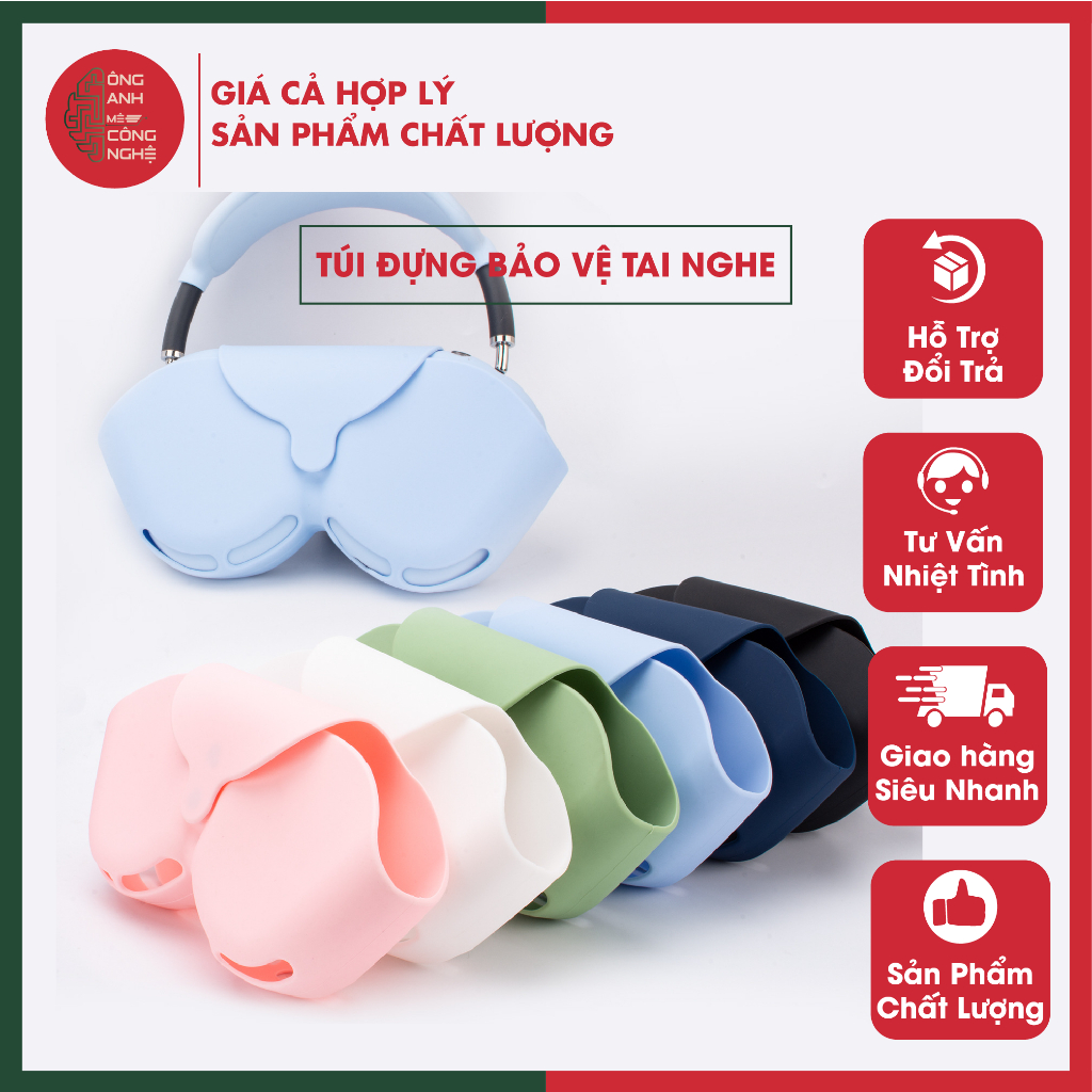 [Hỏa Tốc] Túi Silicon Bảo Vệ cho tai nghe chống trầy xước cho Air.Pods Max/ Ho.co W65/ W65 Plus