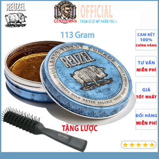 Sáp Vuốt Tóc Nam REUZEL Blue Pomade - Pomade Gốc Nước Con Lợn Xanh - 113gram - Loại Sáp Bán Chạy Nhất 2024