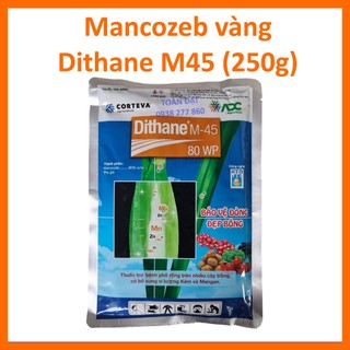 Thuốc Trừ Bệnh DITHANE M-45 Mancozeb Vàng 80WP (250g), Trừ bệnh phổ rộng trên cây trồng