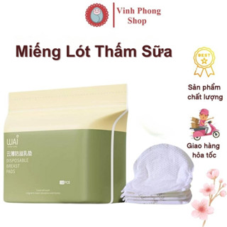 Miếng Lót Thấm Sữa WAI Siêu Thấm Chống Tràn, Miếng Thấm Sữa Cho Mẹ Miếng Dán Thấm Sữa, Miếng Lót Sữa