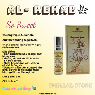 Tinh dầu nước hoa Arap So Sweet