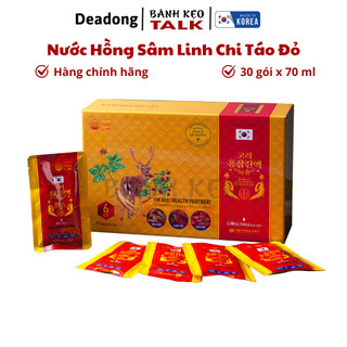 Nước hồng sâm nhung huơu linh chi táo đỏ deadong hàn quốc 30 gói x 70ml