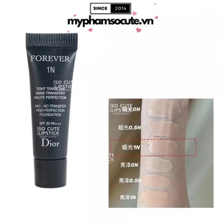 Kem Nền Diior Forever Skin Glow 24h* Wear Radiant Perfection Skin-Caring Foundation Minisize 1N