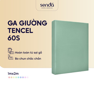 Ga giường Lụa Tencel 1m Sen Đá Home Bedding cao cấp trơn màu, drap bo chun trải nệm, ra lẻ bọc đệm 1mx2m