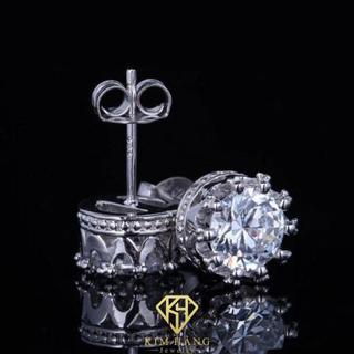 Khuyên tai vương miện đá cz 7a khjer040
