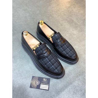 Giày Penny Loafer phối da tàu