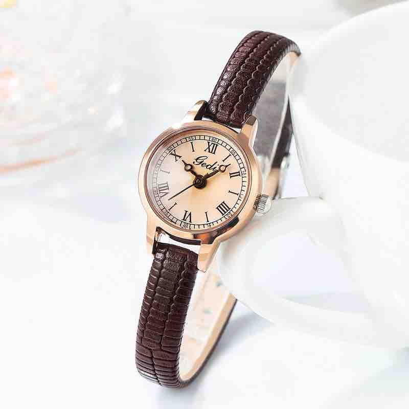 Đồng Hồ Nữ Gedi Đồng Hồ Dây Đai Nhỏ Cảm Giác Cao Cấp Thích Hợp Cho Nữ