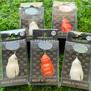 Nhái Hơi TNQ T3 13g Lửng - T3 18G Chìm  , Nhái hơi TOÁN NHÀ QUÊ , Mồi câu lure, Mồi câu cá lóc, chuối, sộp