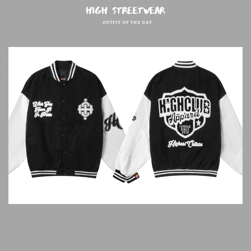 Bomber nhung tăm form rộng HIGHCLUB