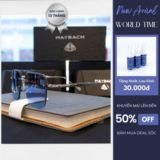 Kính Mát Nam Maybach3 Cao Cấp Full Box - Gọng Titanium - Chống Lóa + Thẻ Bảo Hành 1 Năm - Tặng Kèm Khăn Lau Và Nước Lau