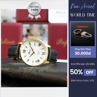 Đồng Hồ Nam Pafolina 5035M dây da Chính Hãng Full Box - Kính Sapphire - Chống xước, chống nước - Thẻ Bảo Hành 3 Năm