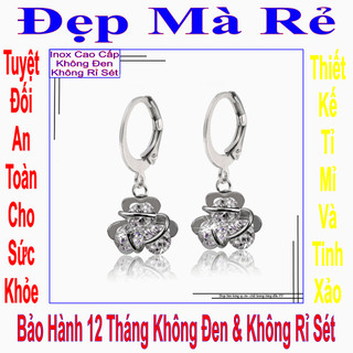 Nhẫn cỏ 3 lá đính đá dễ thương - Tự thu lớn nhỏ theo ngón tay - Cam kết 1 đổi 1 nếu đen và gỉ sét