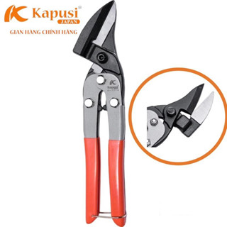 Kéo cắt tôn mỏ nghiêng 45 độ 10"/270mm Kapusi, Kìm cắt tôn chất liệu thép không gỉ siêu bền