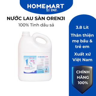 NƯỚC LAU SÀN HỮU CƠ TINH DẦU SẢ CHANH 3.8 LÍT