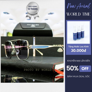 Kính Mát Nam Maybach7 Cao Cấp Full Box - Gọng Titanium - Chống Lóa + Thẻ Bảo Hành 1 Năm - Tặng Kèm Khăn Lau Và Nước Lau