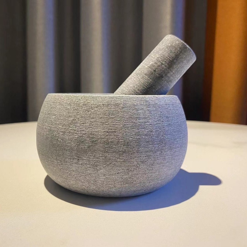 Có sẵn - Cối đá tự nhiên gia dụng, cối xay tỏi, cối xay tỏi bằng đá tự nhiên