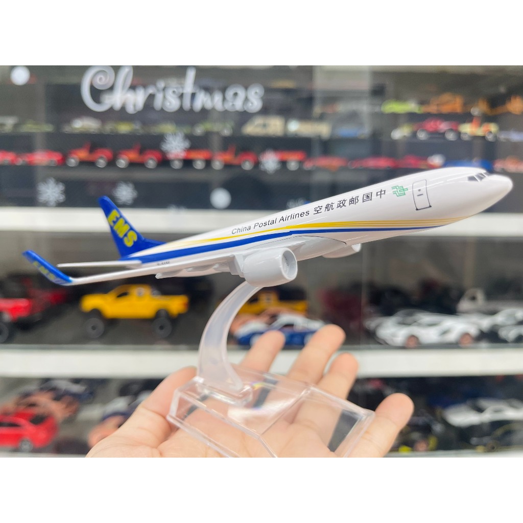 Mô hình máy bay vận chuyển China postal airlines EMS Boeing B737-800 16cm MB1689