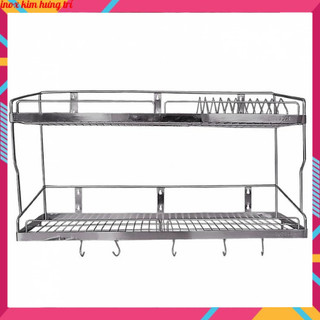 Kệ chén dĩa 2 tầng inox sus 100 - kệ inox - kệ nhà bếp